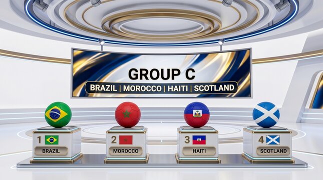 Group c soccer tournament standings display