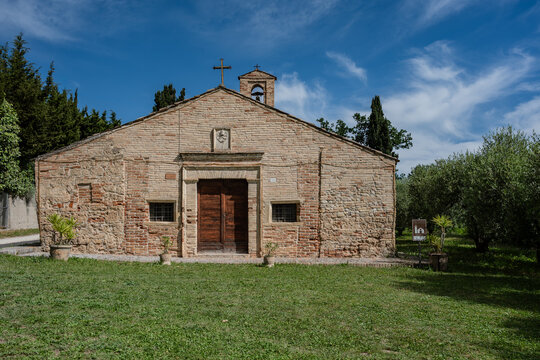 Ripatransone. The church of Santa Maria della Petrella