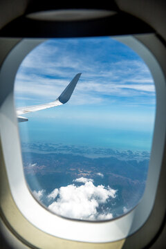 a view of Miami from a plane