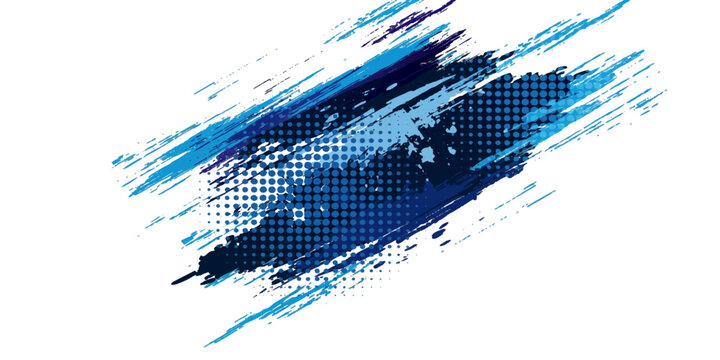 abstract blue grunge paint splash texture background with ink stains and watercolor splat design pattern