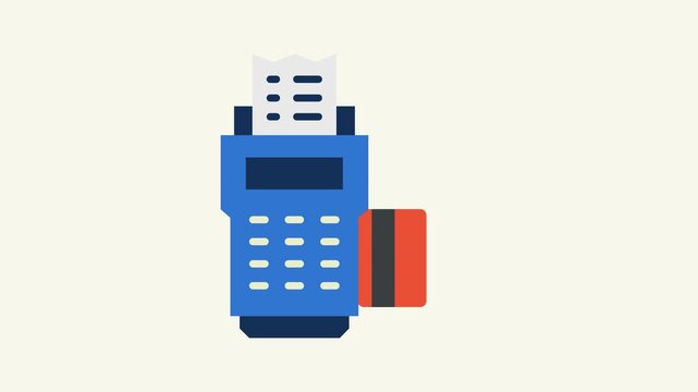 Card Swipe machine Animation icon