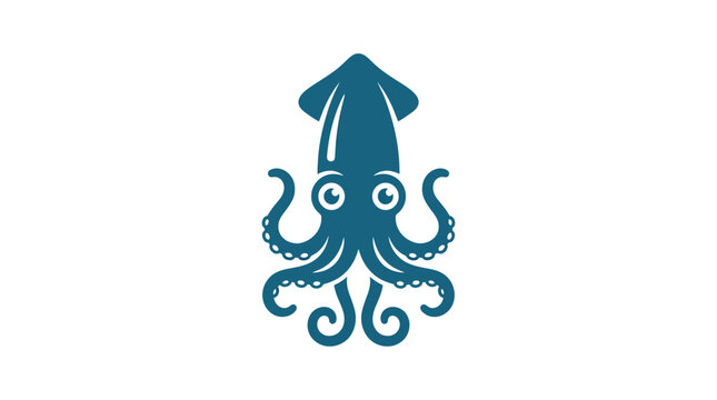 Stylized blue squid icon with curling tentacles.
