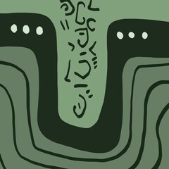 Abstract image for printing - digital painting. The picture is painted by hand on a tablet. © neurostructure