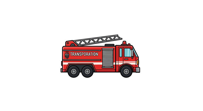 Fire truck emergency vehicle response.