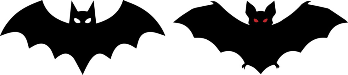 Two_stylized_bats_side-by-side. © Sohel