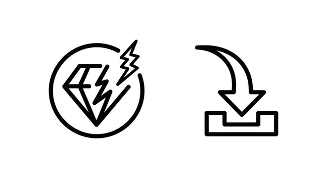 Exception handling and fallback step line art icons for technical troubleshooting and process flows with exception handling fallback troubleshooting lightning development software