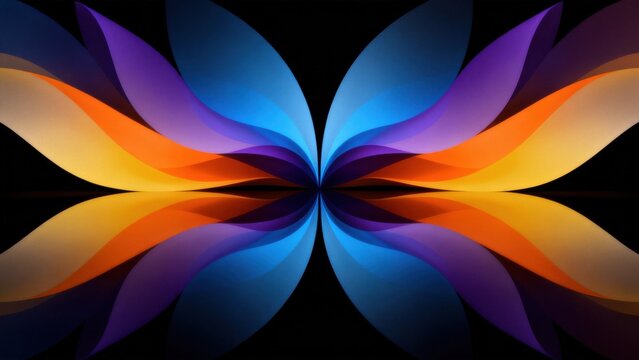 Colorful abstract symmetrical design