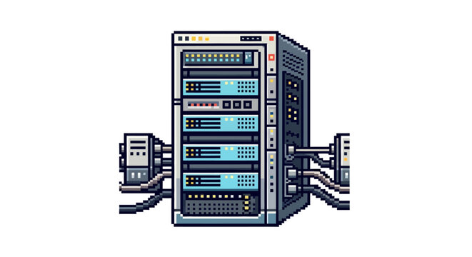 Large computer server hardware system.