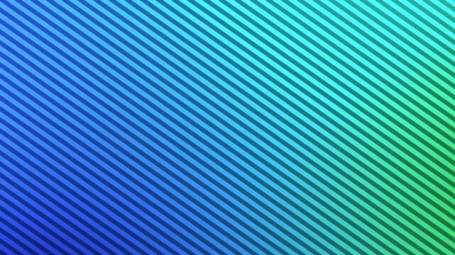 Abstract moving background featuring diagonal lines with blue to green gradient color transition creating dynamic motion effect for digital content presentations and creative video projects.
