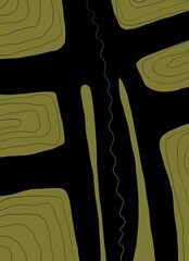 Abstract image for printing - digital painting. The picture is painted by hand on a tablet. © neurostructure
