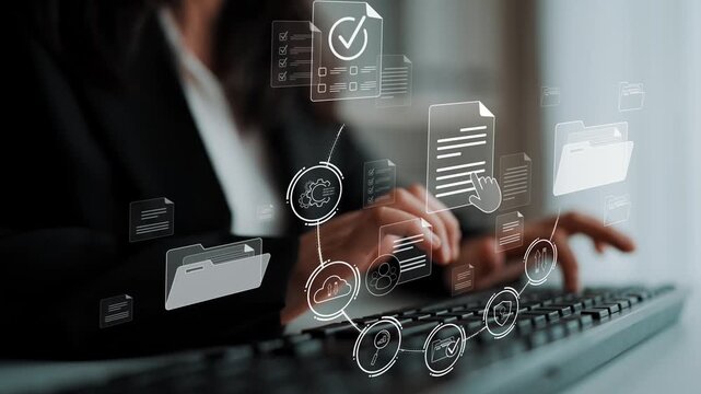 Document management system for secure file storage, organized access, and efficient digital workflow including verification, upload, analytics, and approval process Marrow