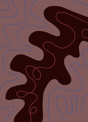 Abstract image for printing - digital painting. The picture is painted by hand on a tablet. © neurostructure
