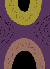 Abstract image for printing - digital painting. The picture is painted by hand on a tablet. © neurostructure