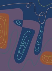 Abstract image for printing - digital painting. The picture is painted by hand on a tablet. © neurostructure