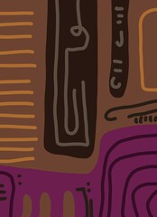 Abstract image for printing - digital painting. The picture is painted by hand on a tablet. © neurostructure