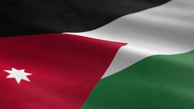 Jordan - waving flag loop