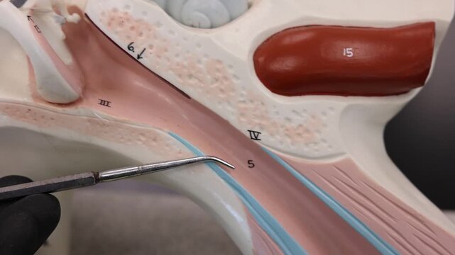 Highlight Of Pharyngotympanic Eustachian Tube On Ear Model