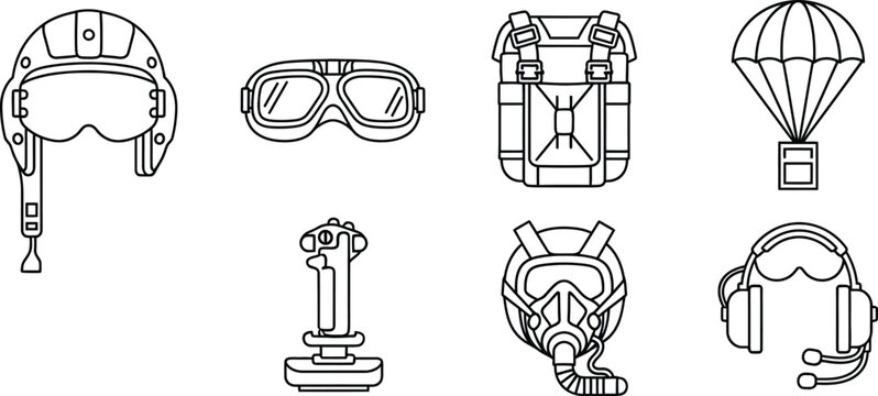 Line of safety and protective gear, headgear, and parachuting equipment safety gear protective equipment