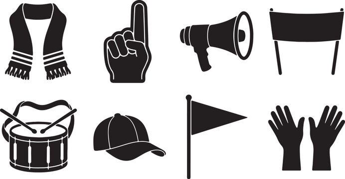 Hand Gesture Number Six Finger Counting Sign Language Outline Vector Illustration