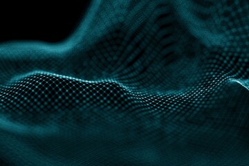 Close-up texture of dark blue fabric with subtle woven pattern in dim lighting © Siddiqui