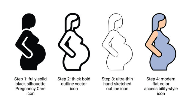 Baby stroller childcare icon editable stroke vector