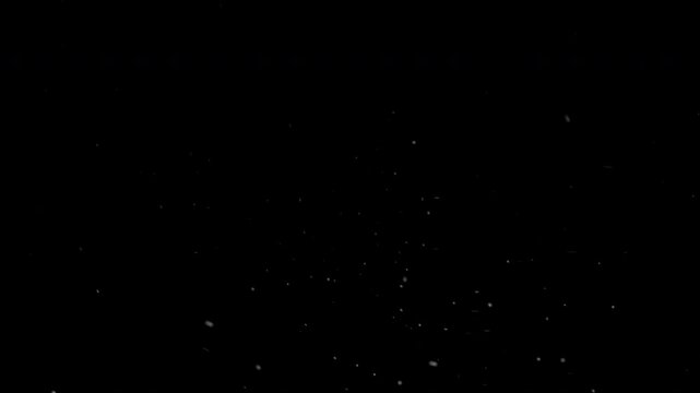 Natural Organic Dust Particles Drifting Through Dark Space Background