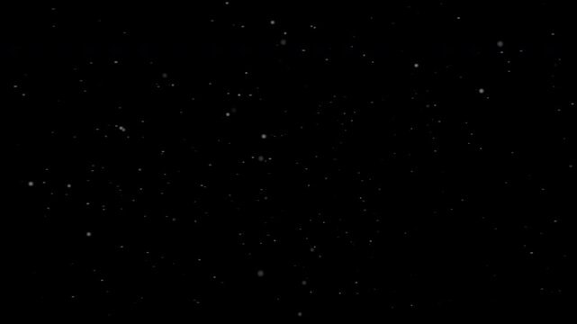 Natural Floating Dust Particles Animation on Dark Background