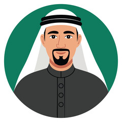 Traditional Arabian icon in vector style. Cultural illustration ideal for travel graphics, heritage concepts and decorative themed artwork. © Nass Studio