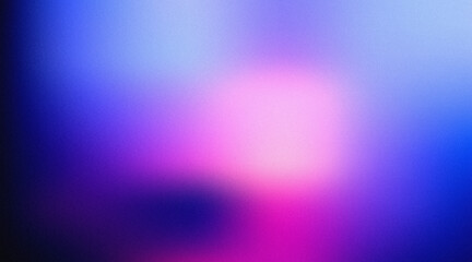Obraz premium Abstract blurred background with soft purple and blue light gradients and grainy film texture