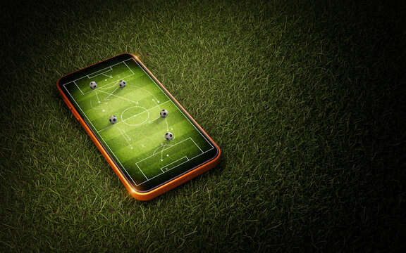 Football tactics on mobile phone