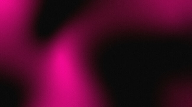 Abstract dark background with soft glowing neon pink light and grainy texture for modern design