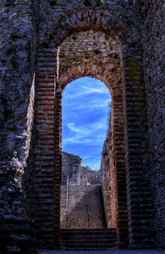 Roman ruins Grottoes of Catullus in Sirmione