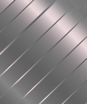 Abstract linear metallic texture with parallel grooves in soft gradient lighting