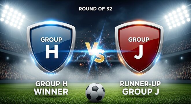 Soccer Group H Winner Vs Group J Runner-up Round Of 32 Matchup