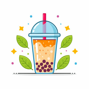 Bubble Tea Illustration