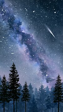 Night sky with Milky Way