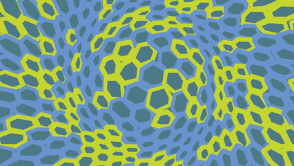 Obraz premium Abstract hexagon pattern