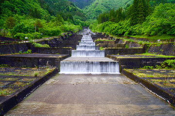 Fototapeta premium Series of waterfalls in Takayama 