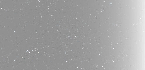 Night sky starfield backdrop, abstract celestial galaxy pattern isolated on black background, overlay texture © Aleksandra Rudenko