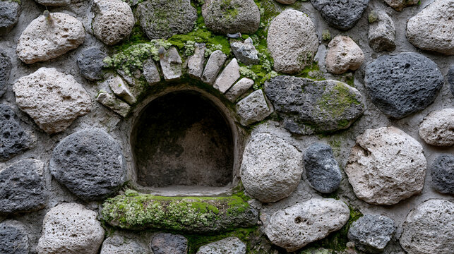 Ancient Roman opus incertum rubble mason 1