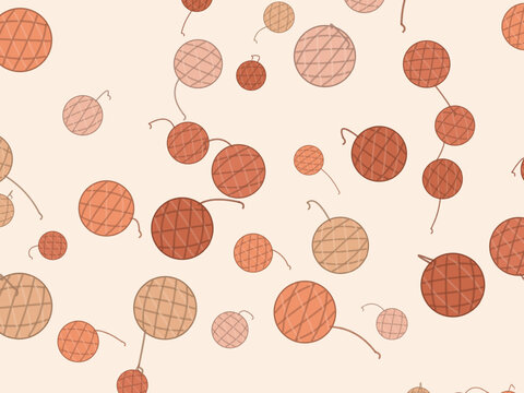 Wool Balls Pattern Crochet Craft Background