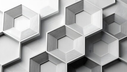 Geometric Hexagonal Pattern