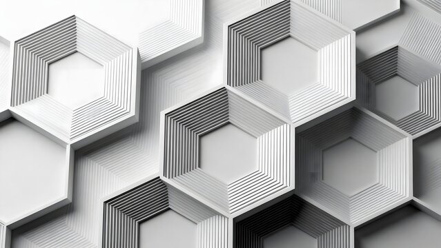 Geometric Hexagonal Pattern