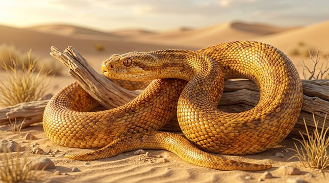 snake in the sand
