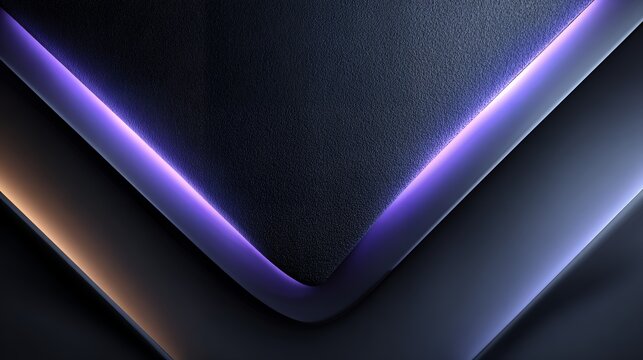 Dark textured surface with glowing purple neon edges. Minimalist premium tech background for luxury branding and modern interfaces.