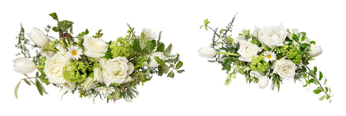 Obraz premium PNG Elegant floral arrangement centerpiece on transparent background