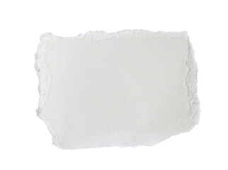 Obraz premium Piece of blank paper isolated on white, top view