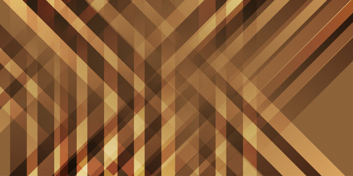 Geometric pattern of intersecting brown and gold lines creates a layered abstract background texture beige diagonal gradient