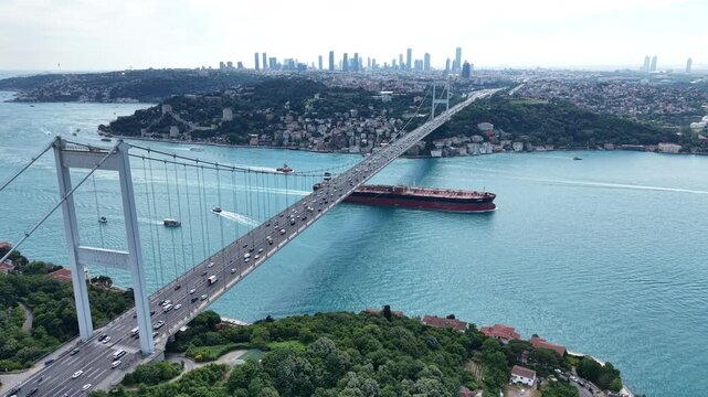 Glowing Waters Seen in Bosphorus Strait