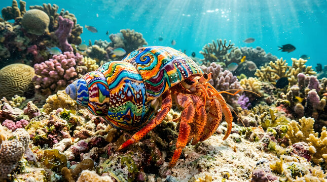 colorful hermit